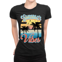 Summer Vibes Ladies Fitted T-shirt | Artistshot