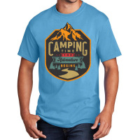 Camping Time Basic T-shirt | Artistshot