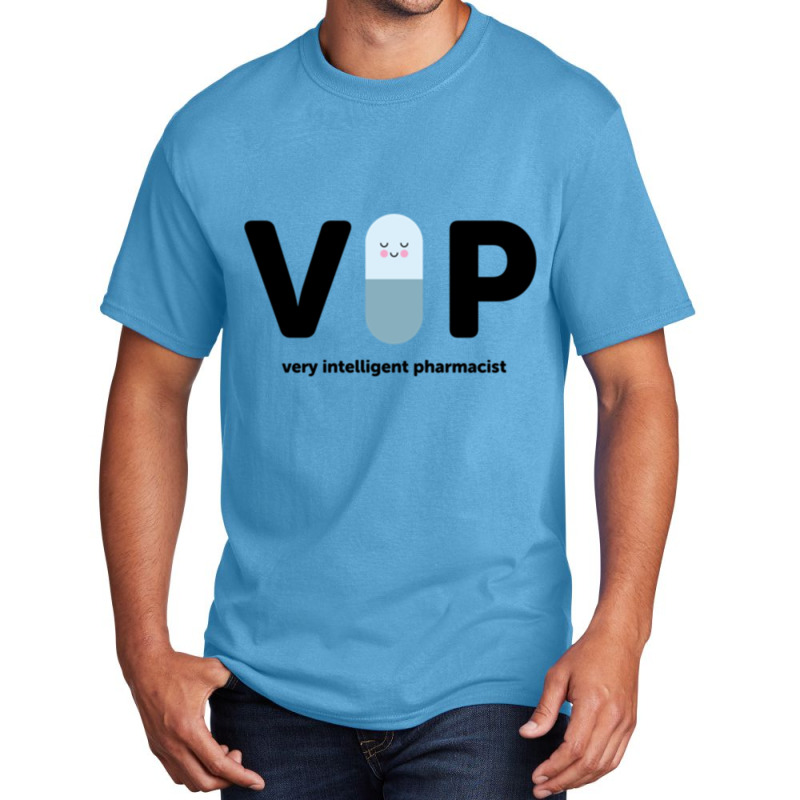 V I P  Very Intelligent Pharmacist Blue Basic T-shirt by TONIOOMER | Artistshot