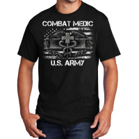 Vintage Army Combat Medic Veteran Gift For Us Army Veteran Basic T-shirt | Artistshot