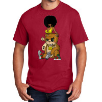 Hip Hop Teddy Bear Gangster Rap Hustle Hard Get Money Tee Basic T-shirt | Artistshot