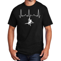 Aerial Silks Circus Yoga Aerialist Heartbeat Aerial Silks T Shirt Basic T-shirt | Artistshot