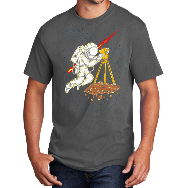 Space Surveyor Basic T-shirt by azmth | Artistshot