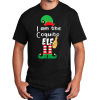 Coquito Elf Funny Puerto Rico Matching Christmas Bilingual Basic T-shirt | Artistshot