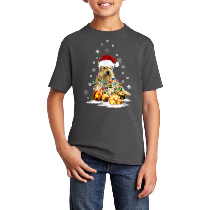 Berger Picard Dog Lights Christmas Matching Family T Shirt Basic Youth T-shirt by tzecluco | Artistshot