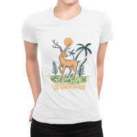 Wildeerness Wild Deer Ladies Fitted T-shirt | Artistshot