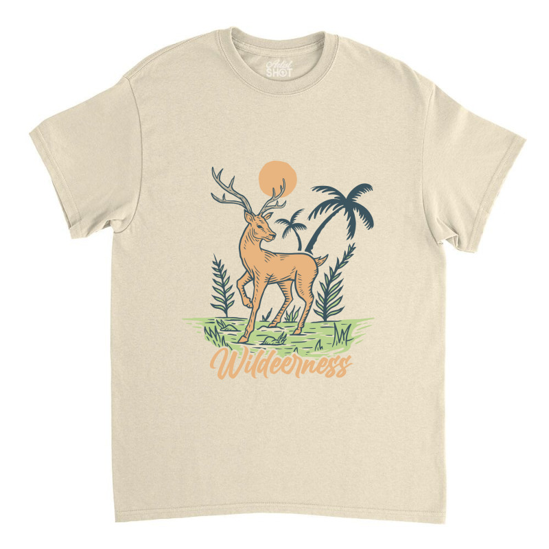 Wildeerness Wild Deer Classic T-shirt by Mangustudio | Artistshot