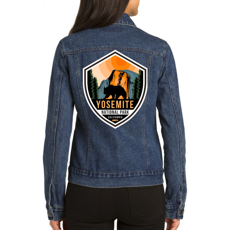 Yosemite National Park Ladies Denim Jacket by DonieRan | Artistshot