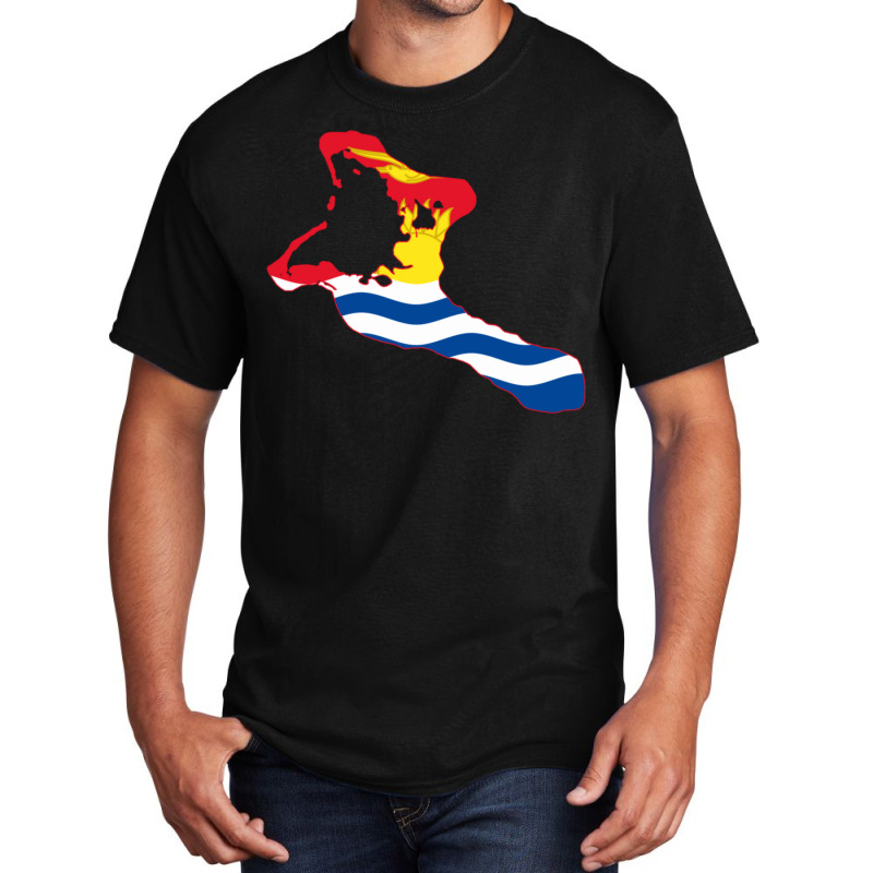 Flag Map Of Kiribati Basic T-shirt | Artistshot