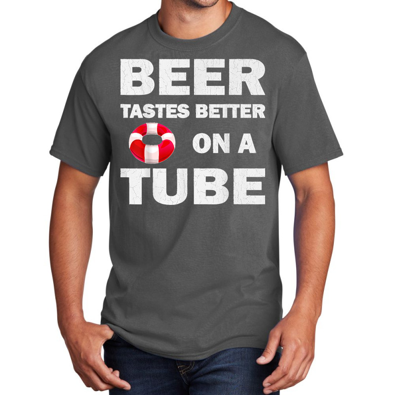 Funny Beer Drinking River Rafting Hilarious River Rat Basic T-shirt | Artistshot