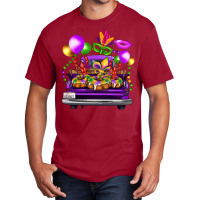 Mardi Gras Farm Truck Basic T-shirt | Artistshot