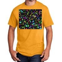 Colorful Chrismas Stars Basic T-shirt | Artistshot