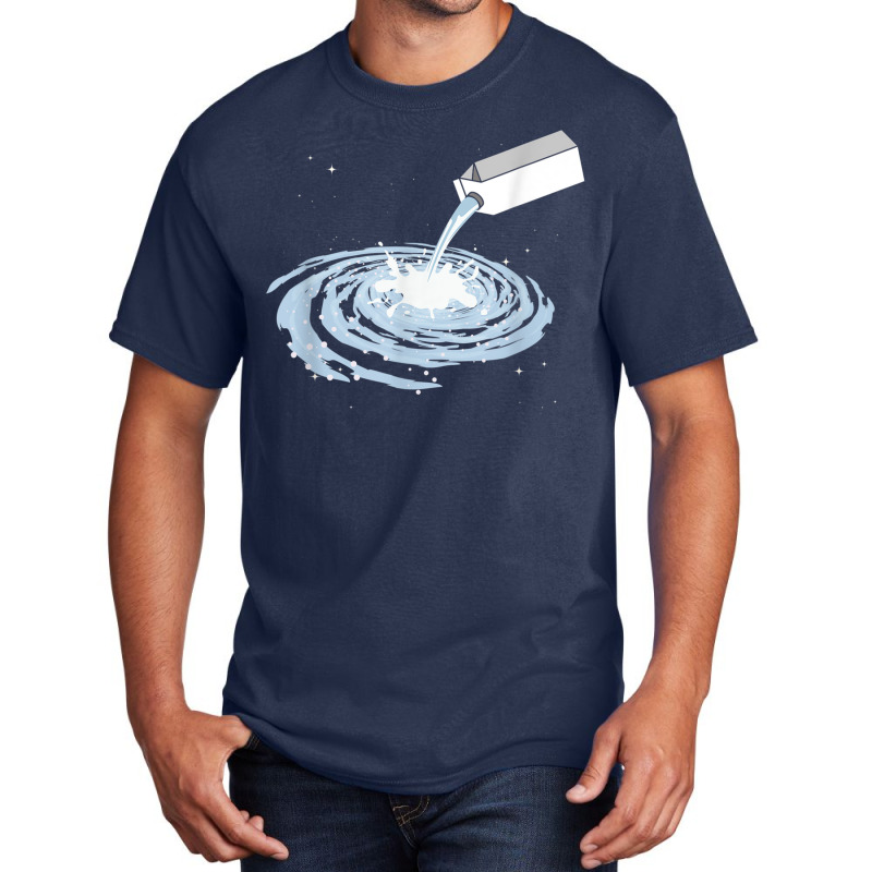 Cute Milk Milky Way Galaxy Outer Space Basic T-shirt by StaceyKerry | Artistshot