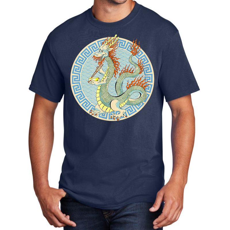 Asian Japanese Oriental Chinese Dragon Eating Ramen T Shirt Basic T-shirt | Artistshot