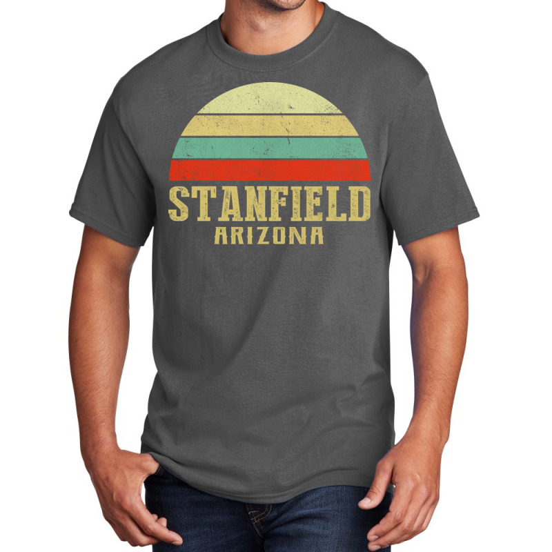 Stanfield Arizona Vintage Retro Sunset Basic T-shirt by JeremyHurley | Artistshot