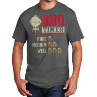 Funny Bbq Meat Cooking Timer Beer Grill Chef Barbecue Gift Tank Top Basic T-shirt | Artistshot