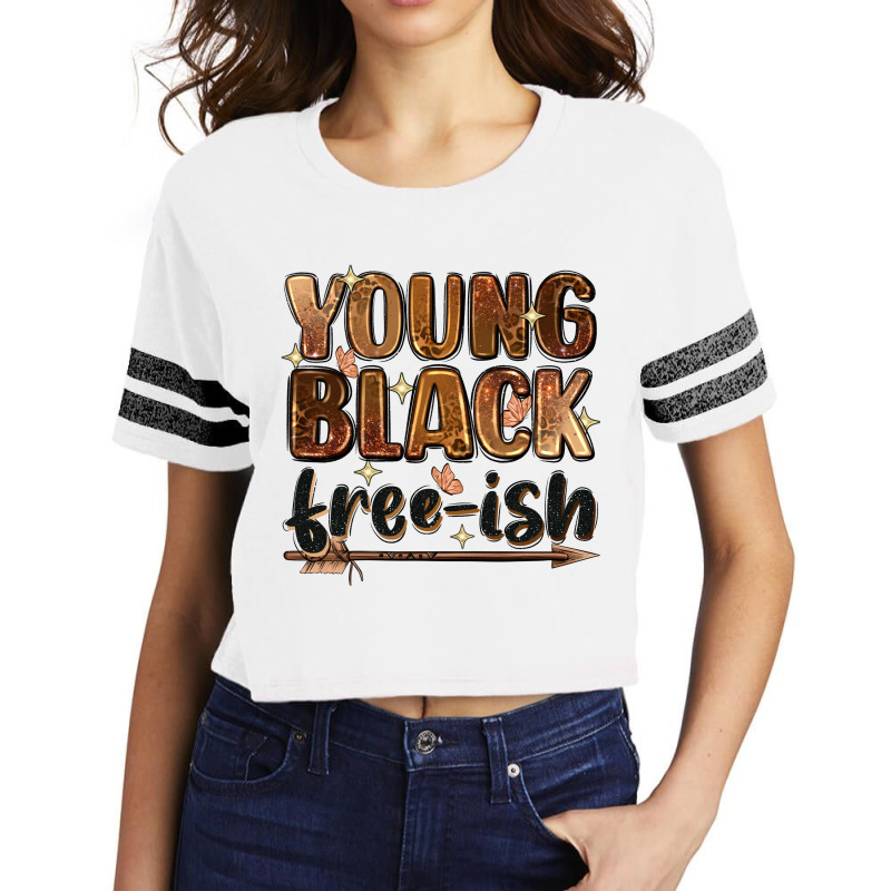 Young Black Free-ish Scorecard Crop Tee by Zillion Design Studio | Artistshot