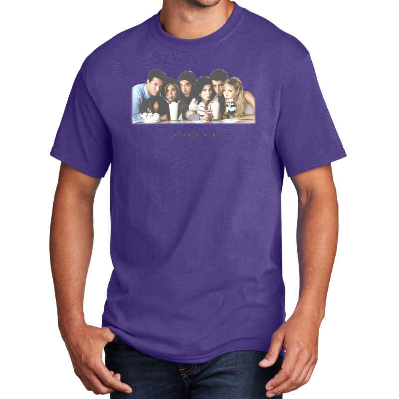 Friends Group Shot Milkshake Basic T-shirt by mckeebeckett3l9yxd | Artistshot