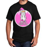 Christmas Retro Vintage Pink Santa Claus Crismas Basic T-shirt | Artistshot