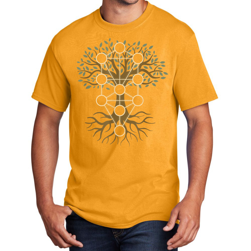 Kabbalah Tree Of Life Symbol Jewish Mysticism Ten Sefirot T Shirt Basic T-shirt | Artistshot