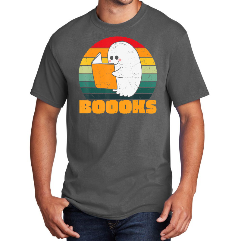 Boooks Ghost Librarian Book Lovers Halloween Costume Basic T-shirt | Artistshot