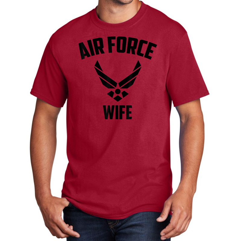 Cool Air Force Wife Best Proud Veteran Military Women Basic T-shirt by bummercaught | Artistshot