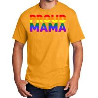 Womens Lgbt Gay Pride Month Proud Mama Pride Flag Tshirt Basic T-shirt | Artistshot