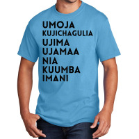 Kwanzaa 7 Principles Umoja Kujichagulia Ujima Ujamaa Nia Raglan Baseba Basic T-shirt | Artistshot