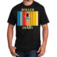 Roller Derby Skating Retro Vintage Skater Blocker T Shirt Basic T-shirt | Artistshot