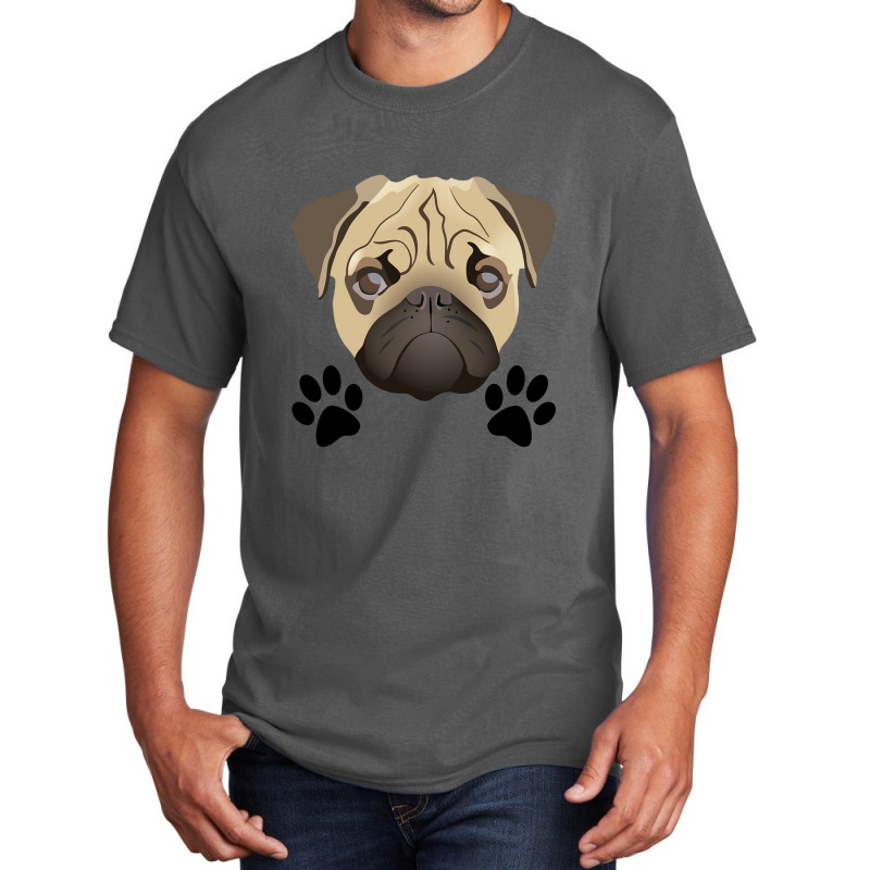 Dog Footprint - I Love My Dog Basic T-shirt by lorismerch | Artistshot