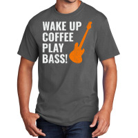 Bass Guitar Player Music Musician Bassist Coffee Basic T-shirt | Artistshot