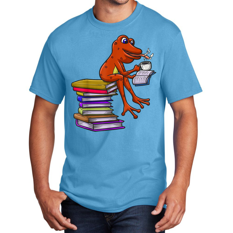 Reading Books Avid Reader Bibliophile Novel Tadpole Coffee T Shirt Basic T-shirt by mintywotm | Artistshot