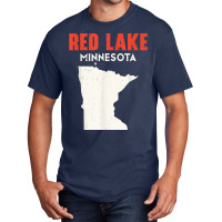 Red Lake Minnesota Usa State America Travel Minnesotan T Shirt Basic T-shirt | Artistshot