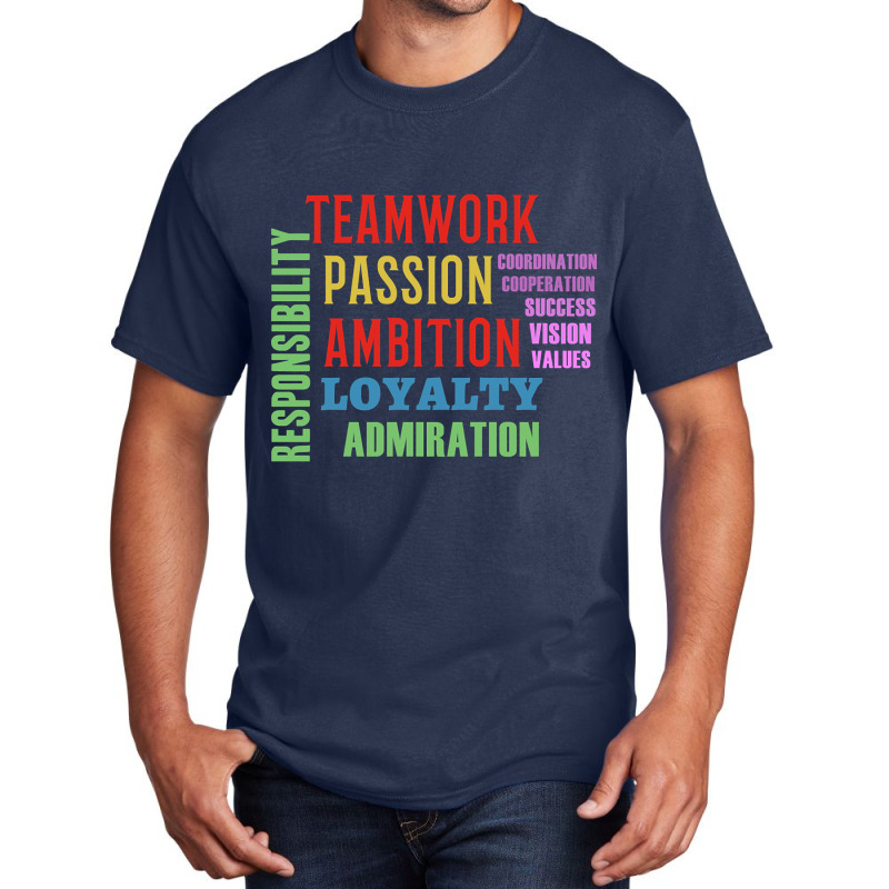 Teamwork Word Cloud Basic T-shirt | Artistshot