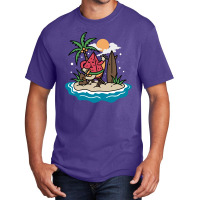 Watermelon Beach Basic T-shirt | Artistshot