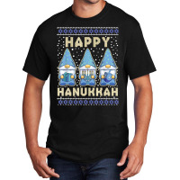 Hanukkah Gnomes Jewish Candles Festival Lights Lover Basic T-shirt | Artistshot