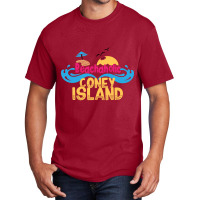 Beachaholic In Coney Island, Usa Basic T-shirt | Artistshot