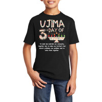 Kwanzaa Seven Principles Ujima 3 Rd Day Of Kwanzaa Kids T Shirt Basic Youth T-shirt | Artistshot