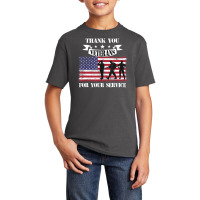 Thank You Veterans For Your Service American Flag Basic Youth T-shirt | Artistshot