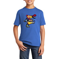 Dancing Grateful Flower Dead Bears Basic Youth T-shirt | Artistshot