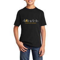 Endometriosis Awareness Heartbeat - In This Family We Fight Together-f Basic Youth T-shirt | Artistshot