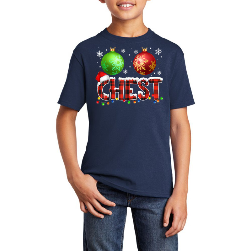 Chestnuts Funny Matching Couples Christmas Lights Nuts Chest T Shirt Basic Youth T-shirt by dorman | Artistshot