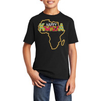 Kwanzaa Africa Map 7 Principles Celebration Happy Kwanzaa T Shirt Basic Youth T-shirt | Artistshot