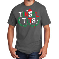 Jingle Balls Tinsel Tits Couples Christmas Matching Couple T Shirt Basic T-shirt | Artistshot