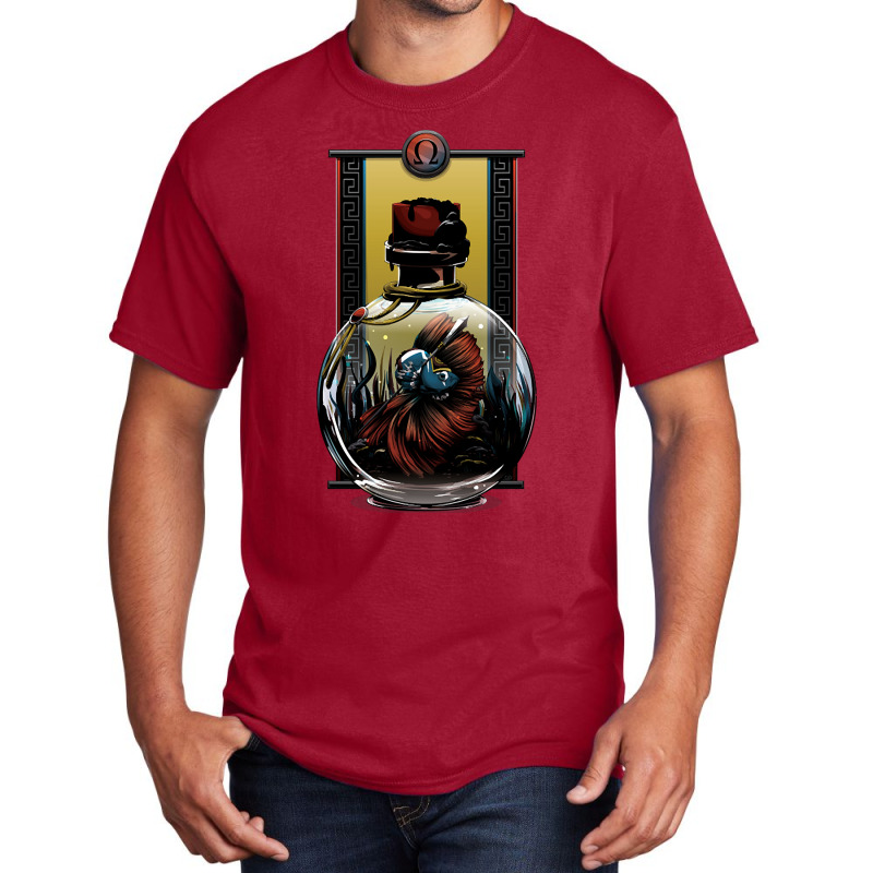 Kratos War Fish Basic T-shirt by Mary Hatton | Artistshot