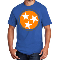 Tennessee Flag Stars Big Orange State Flag Knoxville Basic T-shirt | Artistshot