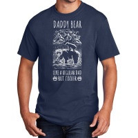 Mens Fathers Day Night Catch Father And Son Dad Paw Cool River Basic T-shirt | Artistshot