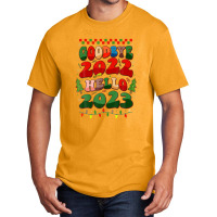 Goodbye 2022 Hello 2023 Happy New Year Christmas Xmas Groovy Basic T-shirt | Artistshot