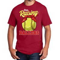 Softball Pitcher Hitter Catcher Busy Raising Ballers Funnymom Gift 139 Basic T-shirt | Artistshot