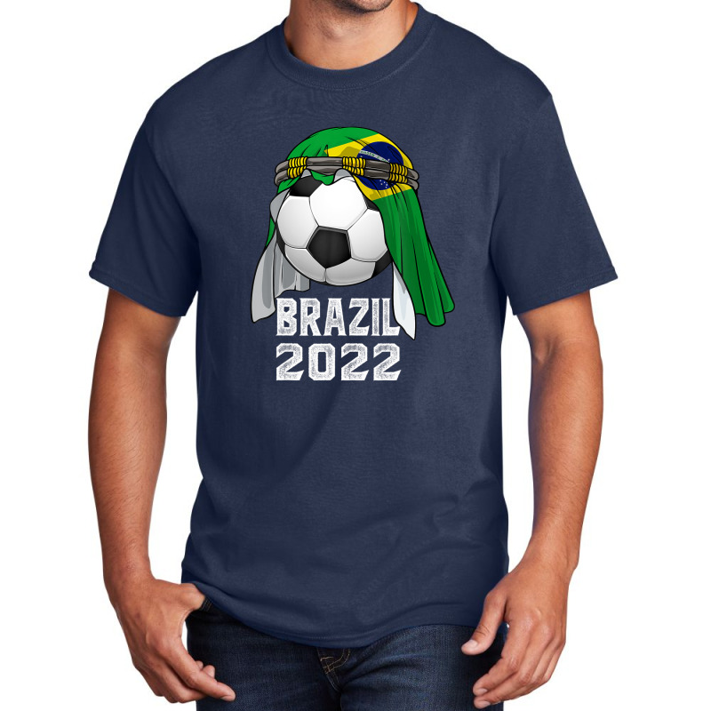 Brasil Brazilian Outfit Design Jersey Apparel Basic T-shirt by pusadalesyuki | Artistshot